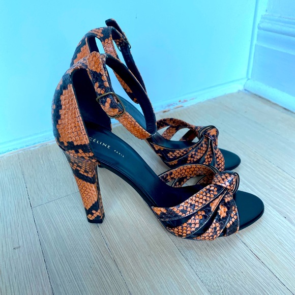 Céline Paris Snakeskin Women’s Strappy Heels - size 6 / 36. Great condition. - Picture 1 of 7